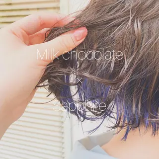 ショート カラー 𓅰なかがわ ふみな𓅯のヘアスタイル