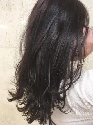 セミロング カラー 菅村 勇亮のヘアスタイル
