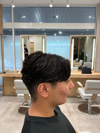 パーマ メンズ カットマン💎& 透明感カラー✨レオのヘアスタイル