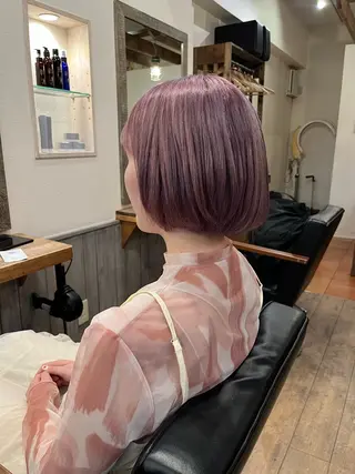 ショート カラー いなば えりなのヘアスタイル