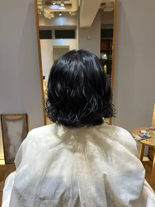 パーマ 透明感カラー🩵 かのは🐰🪽のヘアスタイル