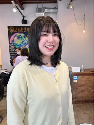 ミディアム ORe'S HAIR BE　GLaDまなみのヘアスタイル