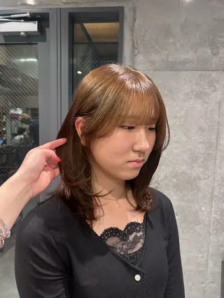 カラー 透明感カラー/縮毛/ chino🍀のヘアスタイル