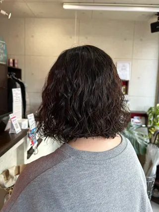 ショート パーマ 遠藤惟斗/渋谷/ 透明感カラーのヘアスタイル