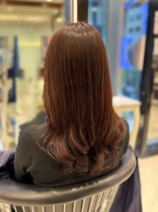 セミロング パーマ 🌼銀座コテ巻き風パ ーマ🌼いでいあやのヘアスタイル