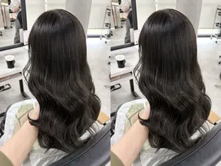 ロング 縮毛矯正×透明感 カラー hinataのヘアスタイル