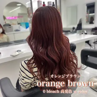 ロング 赤髪/ワインレッド/ 韓国系 まなかのヘアスタイル