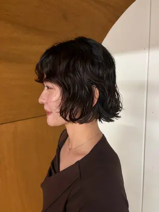 ミディアム 藤原 直希のヘアスタイル
