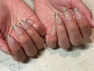 ネイル 韓国/ワンホン/長さ 出しつけ放題🎀のネイルデザイン