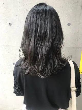 セミロング カラー ヘアアレンジ Satsuki ✂︎♡のヘアスタイル