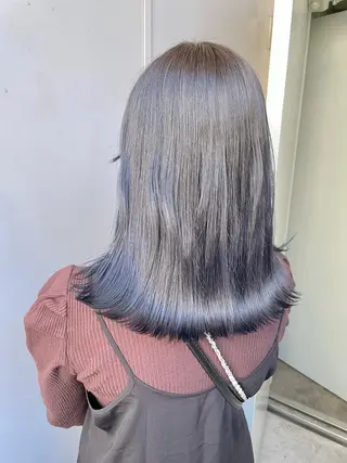 セミロング カラー ベージュカラー💖 やすひろのヘアスタイル