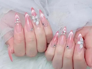 カラー ロング yuna ユナのネイルデザイン