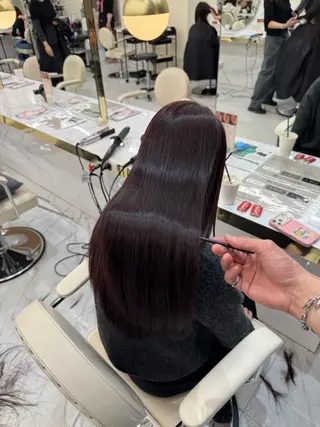 ロング カラー パーマ ヘアアレンジ 髪質改善特化 🫧松野力也のヘアスタイル