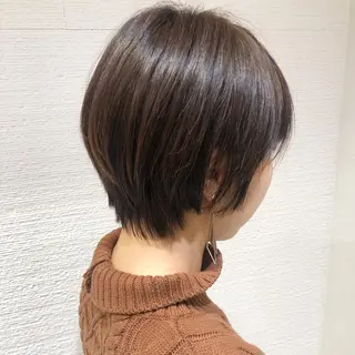 ショート カラー 似合わせ/レイヤー /ボブ/新谷のヘアスタイル