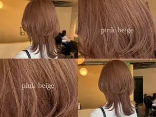 ミディアム LORE横川店【ブリ ーチ×レイヤー】🎀のヘアスタイル