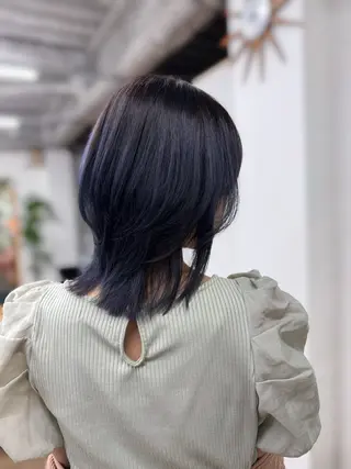 セミロング 藤原航/艶髪 /カットモデル大募集のヘアスタイル