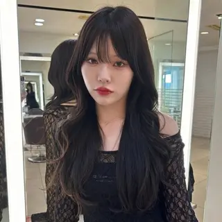 ロング カラー MARIN🦋／ 韓国ヘア×艶カラーのヘアスタイル