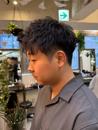 メンズ 【新宿】川口開世 cut・permのヘアスタイル