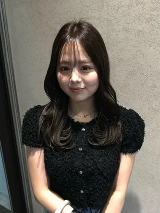 ミディアム urara♡/ Bob.透明感カラーのヘアスタイル