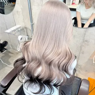 ロング カラー パーマ ヘアアレンジ メンズ キッズ 💖オタク美容師 ꒰ঌ♡モモ♡໒꒱のヘアスタイル