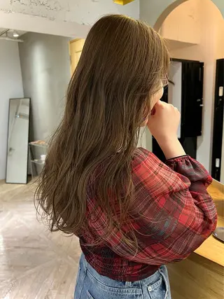 ロング 似合わせレイヤー ＆縮毛矯正のヘアスタイル
