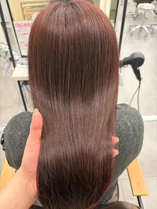セミロング 🎀miyu🎀 カラー/縮毛矯正のヘアスタイル