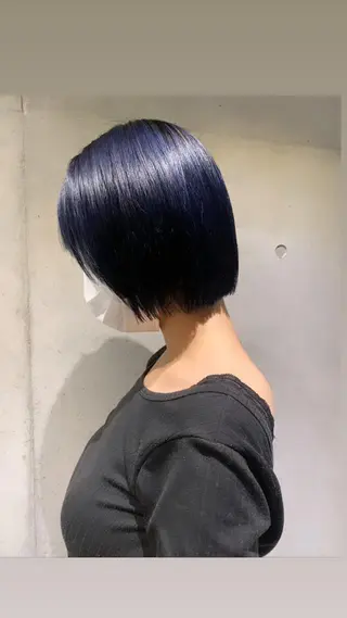 ミディアム カラー 透明感カラー✂︎ /縮毛矯正/YUKAのヘアスタイル