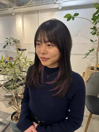 セミロング 100%可愛い顔周り 💓レイヤー/しずくのヘアスタイル