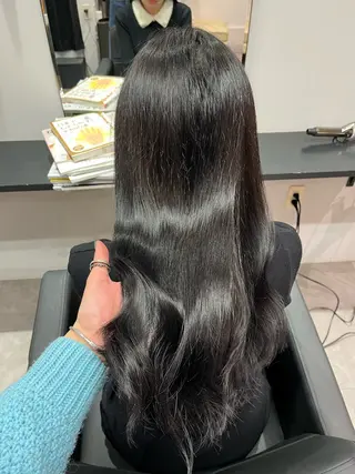 セミロング カラー 庄内＊三国baron ANJUのヘアスタイル