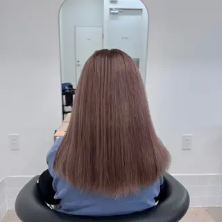 セミロング カラー 内田 愛莉のヘアスタイル