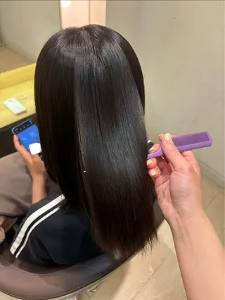 ミディアム sora ひらかのヘアスタイル