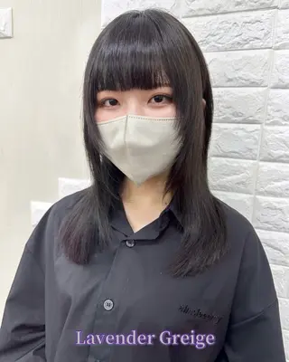 セミロング カラー 🌈miu miu hair✂️💕のヘアスタイル