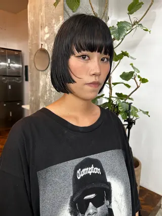 ショート ハシモトタケル🌿 ボブレイヤーカットのヘアスタイル