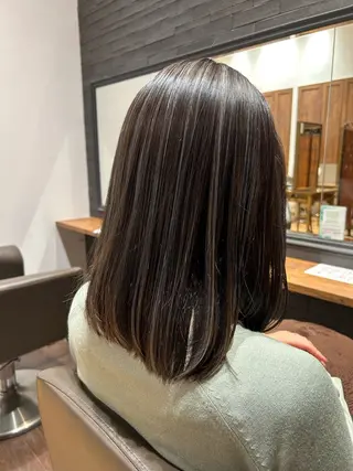 ミディアム カラー 林 玲美のヘアスタイル