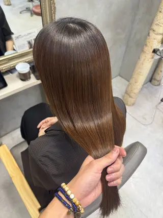 ロング カラー パーマ 髪質改善特化美容師 酸性ストレート近藤俊のヘアスタイル