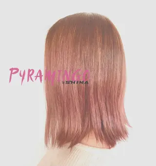 ミディアム 藤田 菜摘のヘアスタイル