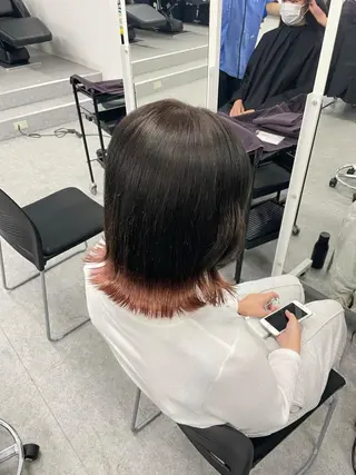 ショート カラー 【美髪矯正/絹髪】 🎀hinano🎀のヘアスタイル