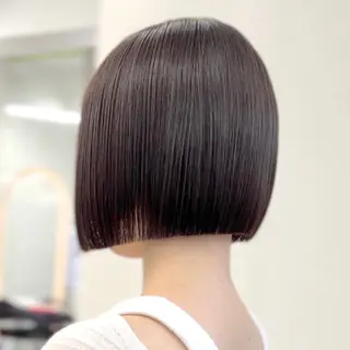 ショート 莉乃/縮毛矯正/髪質 改善/艶カラーのヘアスタイル