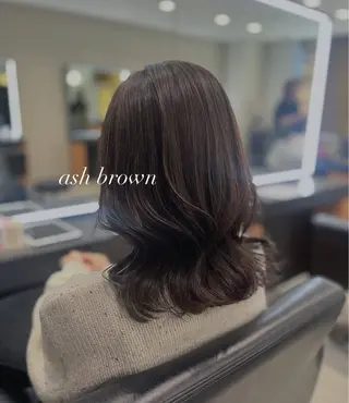 ミディアム 髪質改善・水素カラー ARIA(ému)のヘアスタイル