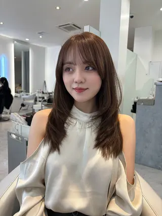 セミロング カラー レイヤーカット🎀 kanaのヘアスタイル