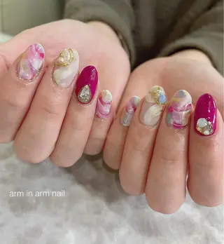 ネイル arm in arm ︎✿Yamamotoのマツエク・マツパデザイン