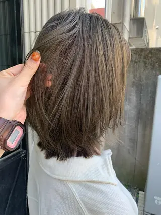 ミディアム カラー Takahashi Yuriのヘアスタイル