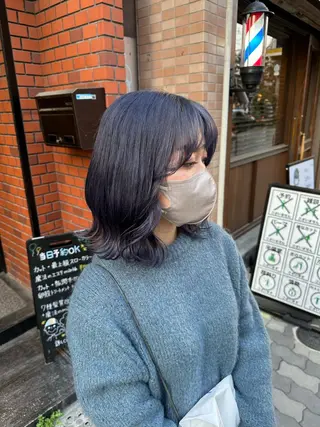 ミディアム カラー 艶髪レイヤー上田 紗也🇰🇷💗のヘアスタイル