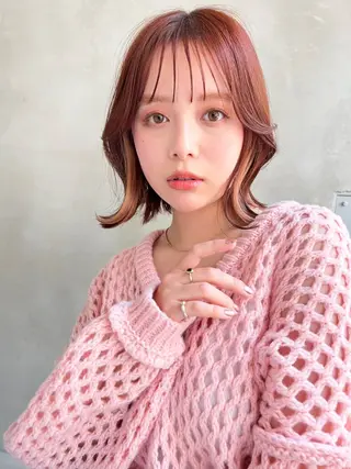 ショート カラー パーマ 透明感カラー✂︎ /縮毛矯正/YUKAのヘアスタイル