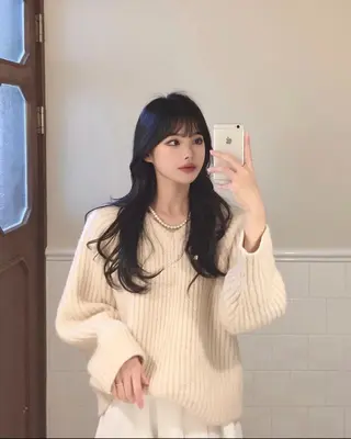 ロング カラー パーマ ヘアアレンジ メンズ 上品＆韓国風 🥀海心🥀のヘアスタイル