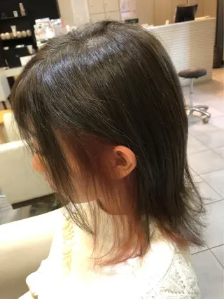 ミディアム カラー 金村 綾芽のヘアスタイル