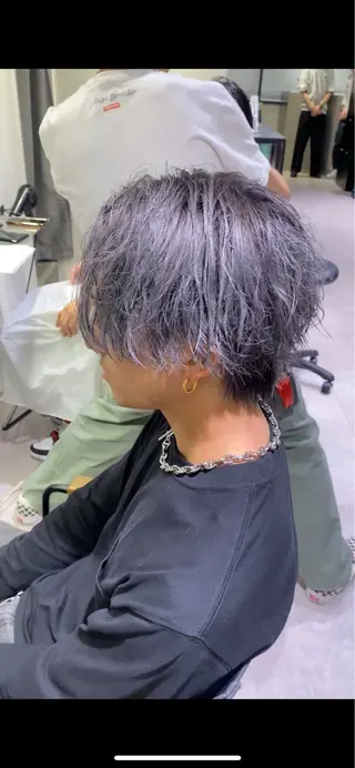 ミディアム カラー メンズ 【メンズカット】 富塚　瑠士のヘアスタイル