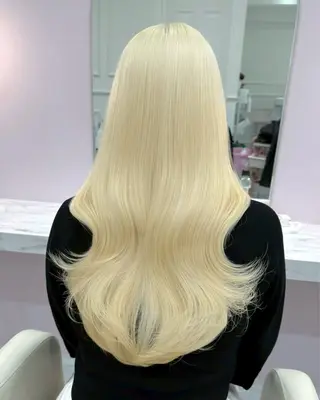 ロング カラー ハイトーンカラー💞 くるみ🎀のヘアスタイル