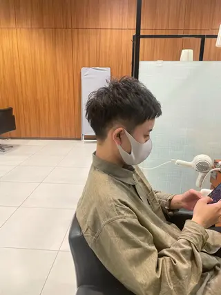 ショート メンズ 髙田 千華 髪質改善ストレートのヘアスタイル