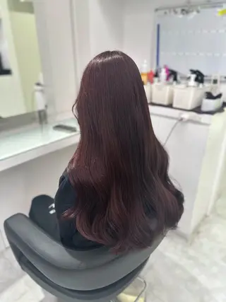 セミロング カラー ❄最強かわいいカラー ❄️MINA❄️のヘアスタイル